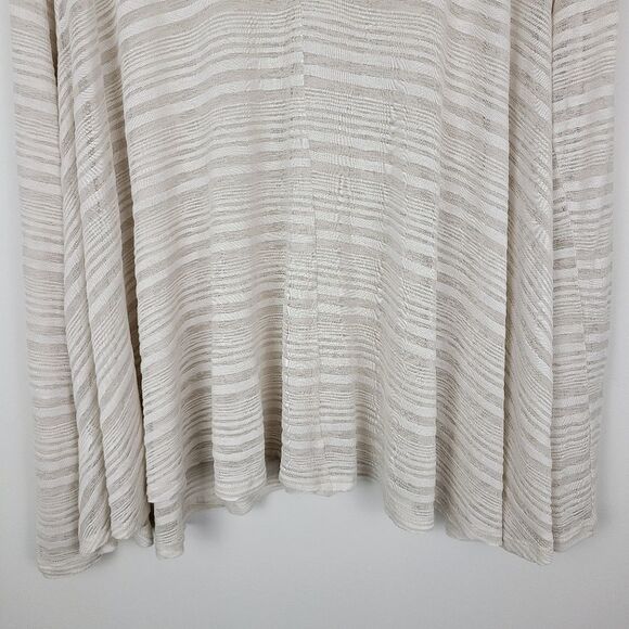 Old Navy Cream Knit Stripe Flowy Long Sleeve Top XL - Picture 8 of 16